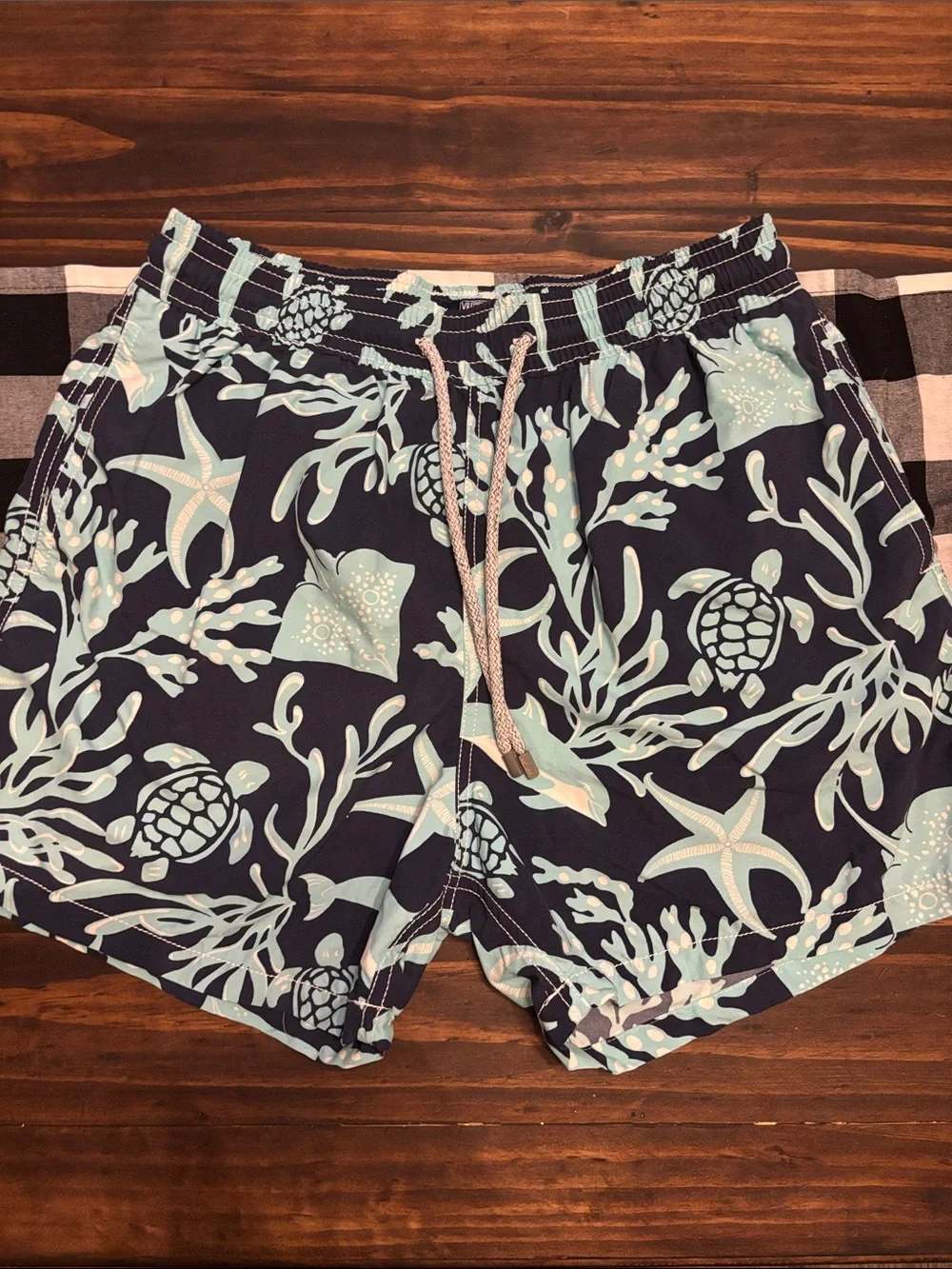 Vilebrequin xl swim trunks shorts ocean turtle stingray starfish